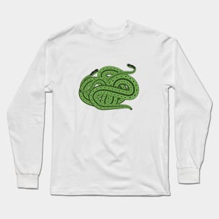 Two Slithering Green Snakes Reptiles Long Sleeve T-Shirt